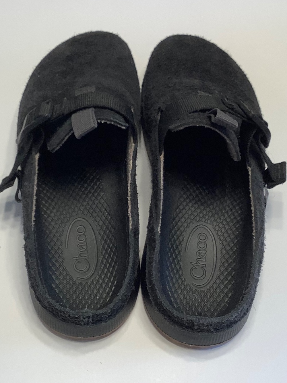 Chaco Paonia Clogs Waterproof Black Suede Women's Size 9 - Picture 2 of 4